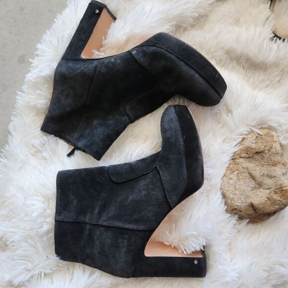 Kate spade black suede New York ankle booties - Picture 3 of 14